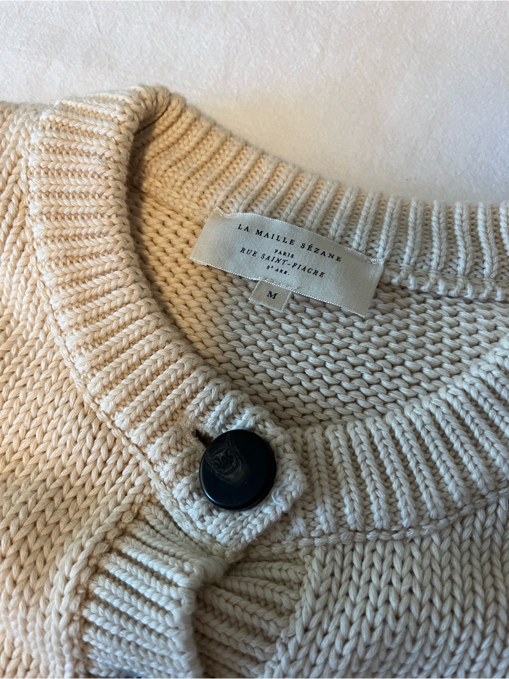 Sézane Titouan Cardigan in Beige - Picture 4 of 4